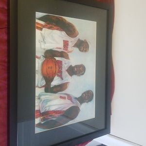 Miami Heat Artist Big 3 hand Painting.